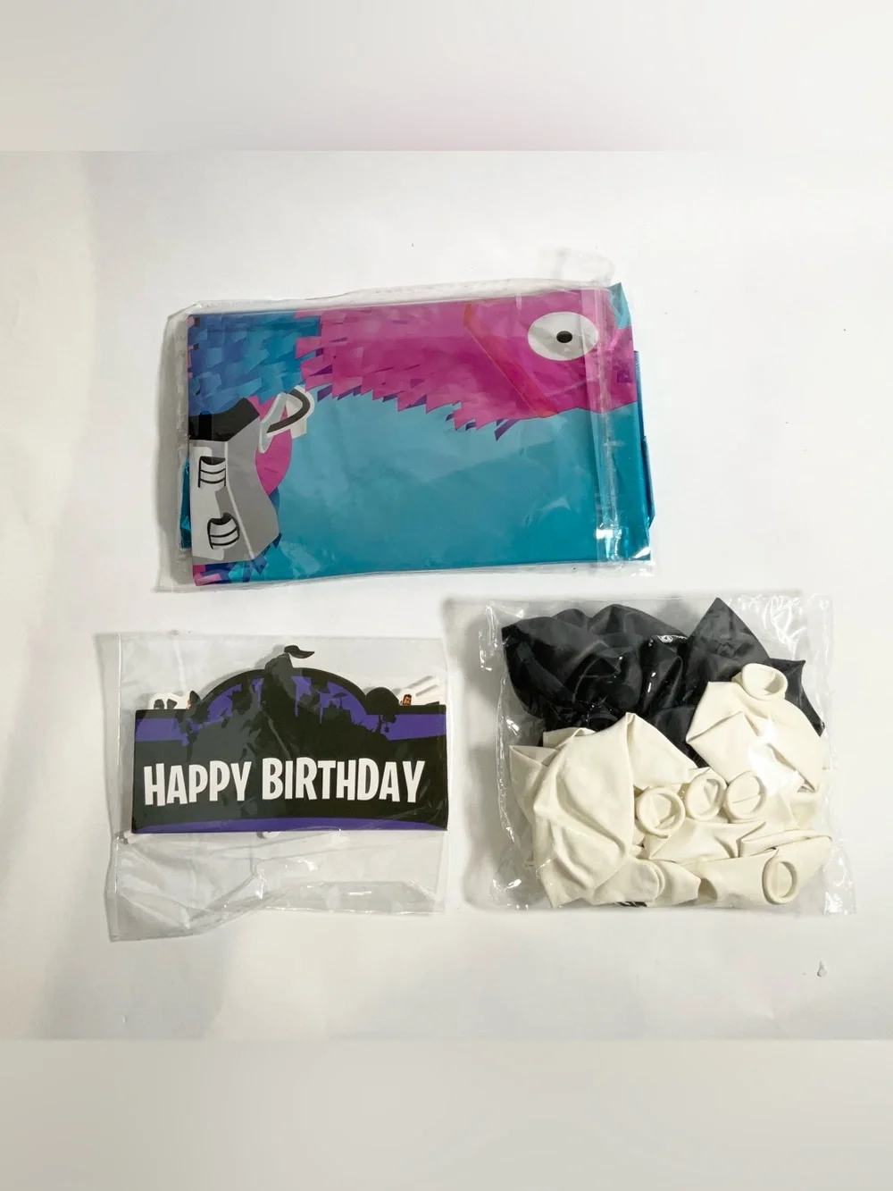 Fortnite Video Game Birthday Party Supplies Includes Foil Balloons Cake Topper